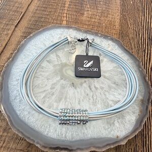 Swarovski AB Blue Crystal Mesh Choker